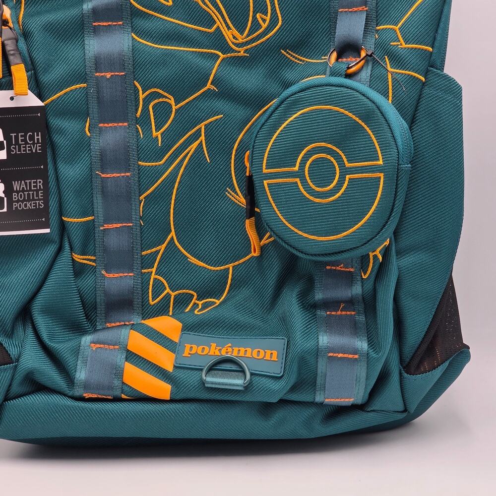 Pokemon Embroidered Charizard Backpack with Coin Purse New - Picture 4 of 7